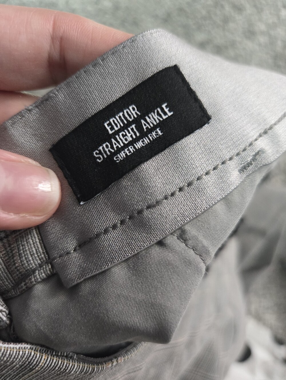 Gray Plaid Dress Pants - Picture 13 of 15